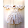 Kinderbekleidung Kinder Baumwoll Broderie Anglaise Lace Shirt Kleid